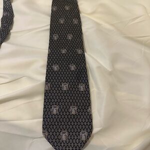 Florida Marlins Elegant Black and Gray Men's Tie